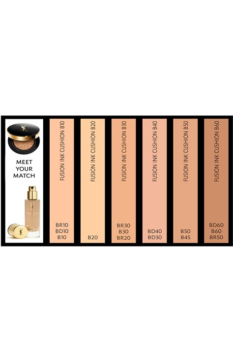 ysl foundation fusion ink discontinued|ysl foundation shade guide.